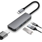 Hub USB HUB Splitter One For Four USB C To HDMI Docking Station - Image 4
