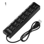 With Switch Hub Usb 7 Bit Splitter 7 Port Usb Hub One Drag Seven Hub Converter - Image 5