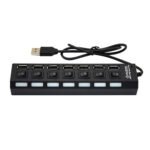 With Switch Hub Usb 7 Bit Splitter 7 Port Usb Hub One Drag Seven Hub Converter - Image 4