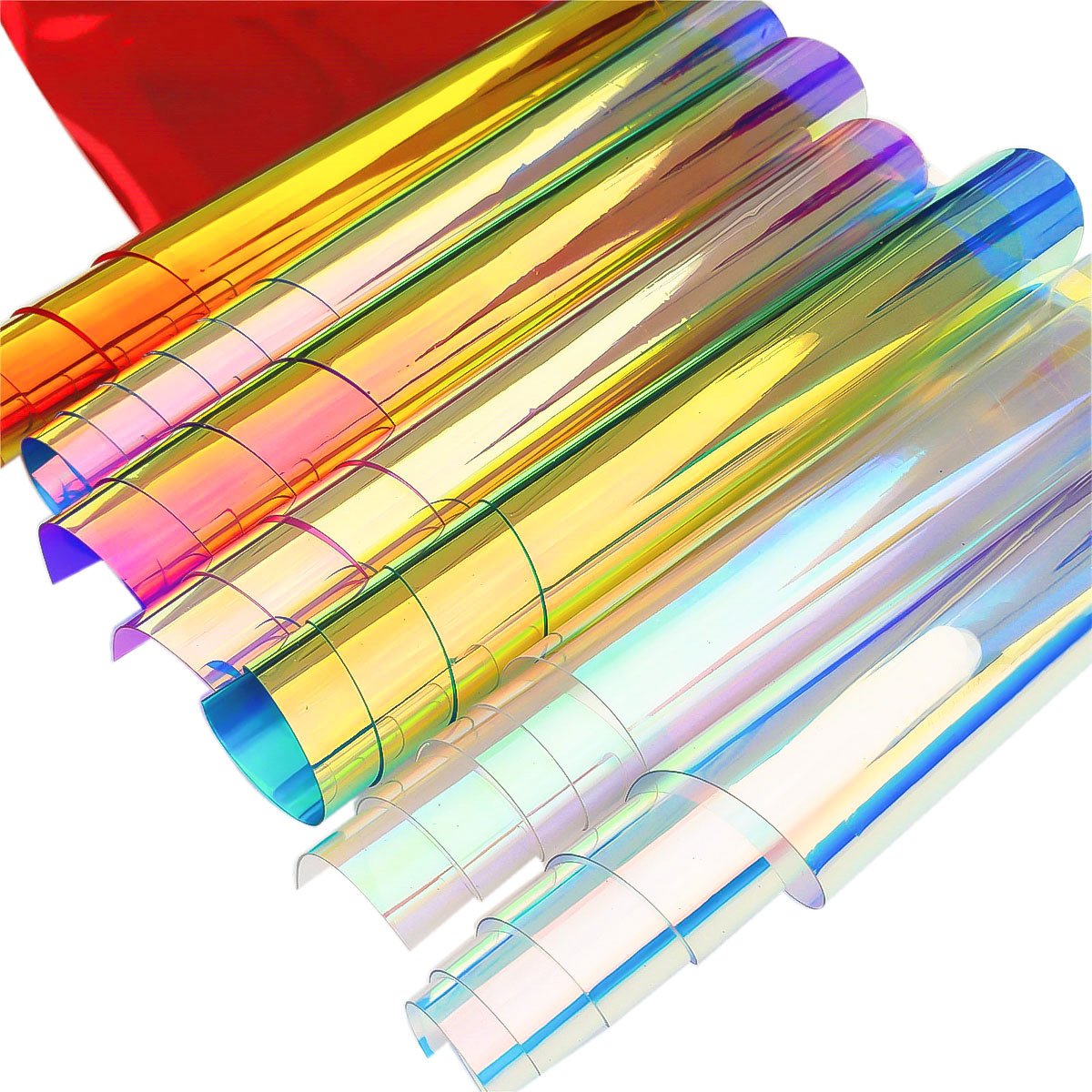 7cd81fb6-9ae0-455a-ae65-463373985a3f.jpg Transparent Iris PVC Laser Paper Transparent Magic Film Laser Paper - Image 1