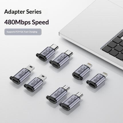 USB To Mini Adapter V3 To Type-C Charging Cable Adapter T-port Micro