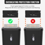 10 Strip Paper Shredder, P-2 Security Level, Equipped With A 3.17-gallon Paper Basket, CD And Credit Card Shredder, Durable And Fast Anti Paper Jam System, ETL Certified Home Office Shredder, FBA Ship - Image 6