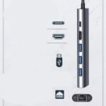 Type-c To 4K HD HDMI Gigabit LAN PD Charging 2 USB3.0 USB-C HUB Converter - Image 4