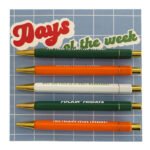 Days Of The Week 5-Pen Paper Card Set - Image 5