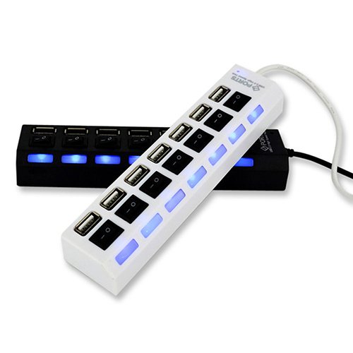 eda62042-c58f-4cf9-8da3-6dc17c7c0cbb.jpg With Switch Hub Usb 7 Bit Splitter 7 Port Usb Hub One Drag Seven Hub Converter - Image 1