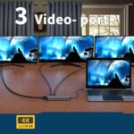 USB C Hub Hub Gigabit Ethernet Port Docking Station - Image 4